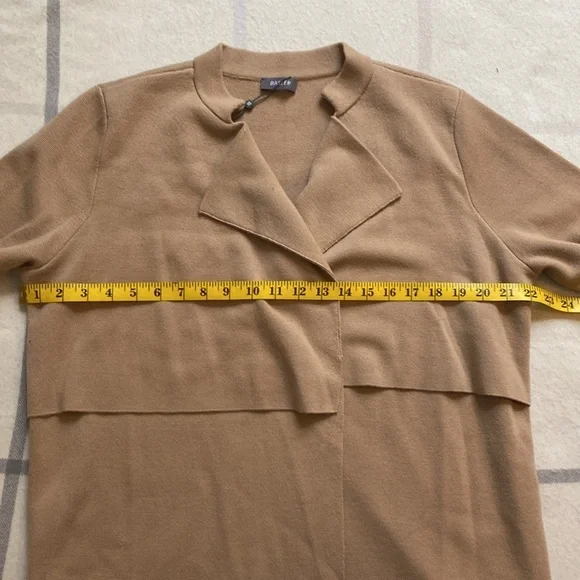 Basler 100% Virgin Wool Long Open Cardigan Sweater Size 42 EUR/ 10 US - Picture 8 of 14